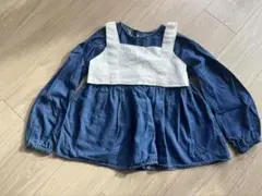 ブリーズ　デニム長袖ブラウス130