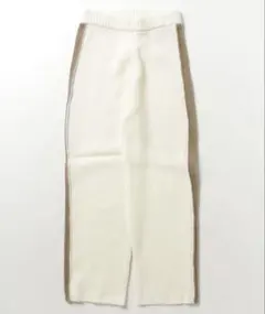 美品 パーシエンス ニットパンツ　アイボリー　アルパカタッチ F