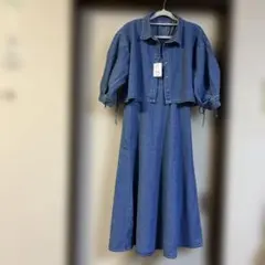 週末限定お値下げ！デニムワンピース ジャケット付き Fサイズ