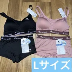 ルコックスポルティフ　スポーツブラ　ブラ＆ショーツ　2点セット　Lサイズ