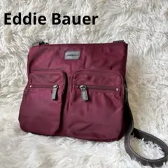 Eddie Bauer ワインレッド ナイロンショルダーバッグ