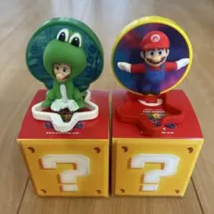 マリオ ルイージ　フィギュア　ハッピーセット　マリオギャラクシームービー 箱付き