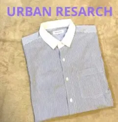 URBAN RESEARCH クレリックシャツ ストライプ Mのサムネイル
