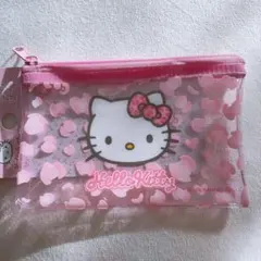 ハローキティ ラメポーチ ピンク サンリオ ヒョウ柄キティ