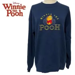 Winnie the Pooh ネイビー トレーナー　古着　ヴィンテージ　レア
