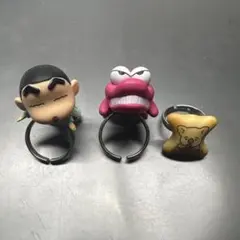 クレヨンしんちゃんリング2 しんちゃん　ワニ山さん コアラのマーチリング