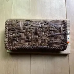 手作り宮城県産山葡萄長財布 牙チャーム付き 手作り宮城県産山葡萄長財布 牙チャーム付き - メルカリ