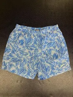 Nike ショートパンツ XXL 青い葉柄