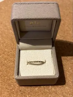 ete K10金 銀 コンビネーションリング 11号 エテ silver 925