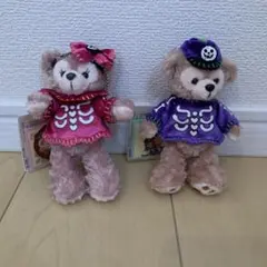 ダッフィー&シェリーメイ ハロウィーンぬいぐるみバッジ(2点セット