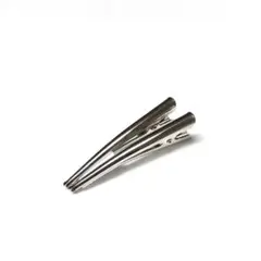 金属製ヘアクリップ シルバー