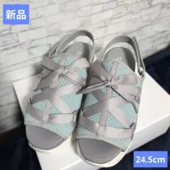 新品マッキントッシュ フィロソフィー 厚底リボンモチーフサンダルのサムネイル