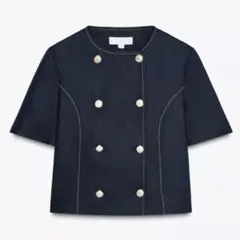 ZARA ダブルブレスト仕様　ショートスリーブブレザー