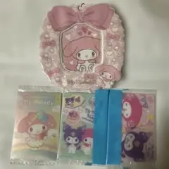 サンリオカードホルダー&ウエハースカードマイメロディ　4点セット