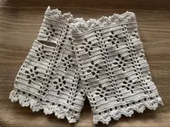 レース編み＊ハンドウォーマー《クリームベージュ》