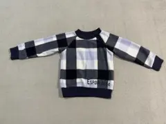 Bebe チェック柄 トレーナー 110cm