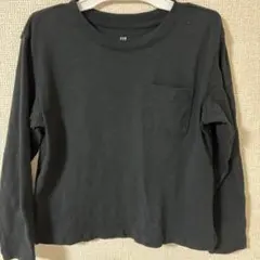 GAP ギャップ　黒　長袖Tシャツ　ロンT xs 無地