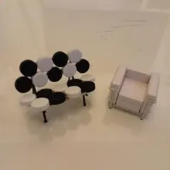 ミニチュア家具 2点セット デザイナーズチェア ソファ