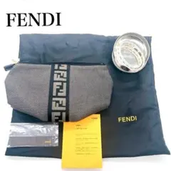 FENDI フェンディ セレリア レザーブレス ズッカ柄 コスメポーチ セットのサムネイル