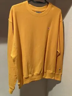 Champion Reverse Weave イエロースウェット クルーネック
