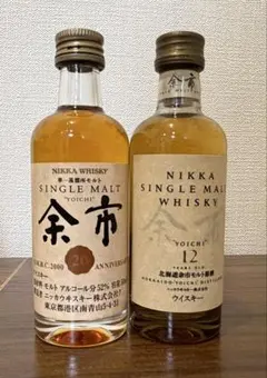 NIKKA 余市 12年 & 20周年記念ミニボトルセットのサムネイル