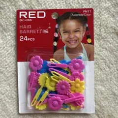 RED BY KISS ヘアバレッタ 24個入り 花型