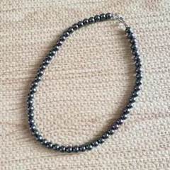 ブラックパールのネックレス イミテーション 黒真珠 ヴィンテージ ビンテージのサムネイル