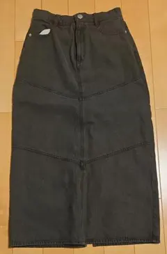 chocol raffine robe ブラックロングスカート サイズF