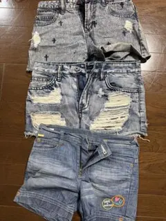 デニムショートパンツ 3点セット Mサイズ