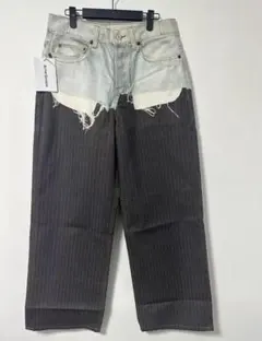 ライトブルーワイドレッグデニム