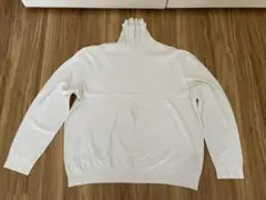 H&M タートルネック ニット ホワイト メンズ XXL