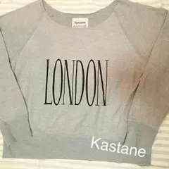 kastane blue ＋ grey トップス