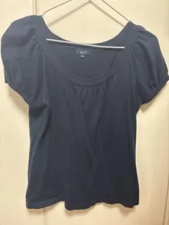 ROPE 半袖ニット ネイビー Mのサムネイル