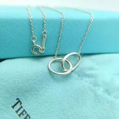 極美品✨️　ティファニー　ネックレス　ダブルリング　925 シルバーのサムネイル