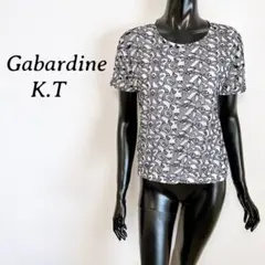 Gabardine K.T 切替デザイン 半袖 カットソー 9号 モノトーンのサムネイル