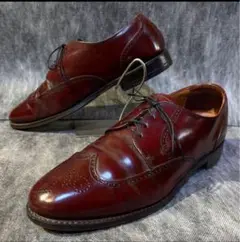 BOSTONIAN ウィングチップ 革靴 レザーシューズ 101/2Dボルドー