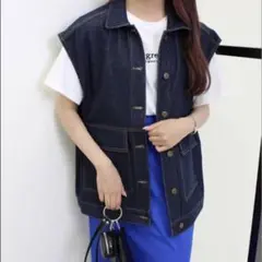 【美品】INGNI デニムベスト ジレ ノースリーブベスト