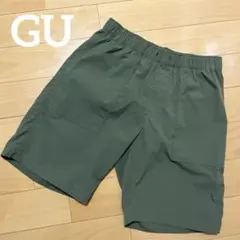 GUジーユーメンズ　ハーフパンツ　カーキ色