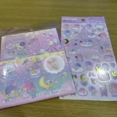Little Twin Stars キキララ レターセット シール セット