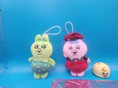 スシロー×可哀想に！コラボ限定　おぱんちゅうさぎ　2種&つみあげフィギュア