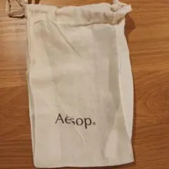 Aesop リネン巾着袋 ナチュラル ショッパー