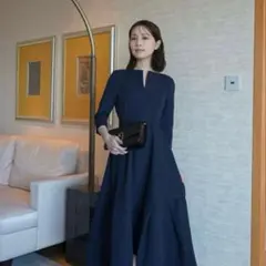 L’aubeblanc Keyneck Jacquard Dress Mサイズ