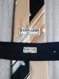 試着程度　LEONARD　プリント柄シルクネクタイのサムネイル