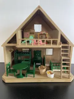 シルバニアファミリー 2階建ての家 家具付き