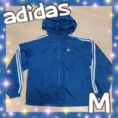 adidas パーカー 紺色 ネイビー ウインドブレーカー 裏地メッシュのサムネイル