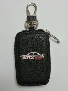 WRX STIスマートキーケース ブラック キーホルダーリング付き