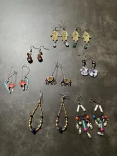 エスニックスタイルピアスセット 8ペア