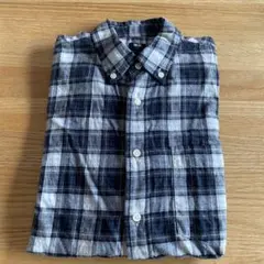 UNIQLO フランネルチェックシャツ グレー　S