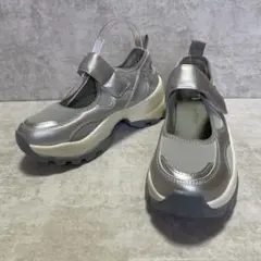 ⭐️美品⭐️RUPIS. 厚底 ベルトスニーカー メリージェーン シルバー L