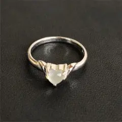 vintage シルバー 刻印　アンティーク　リング　ハート　昭和　レトロのサムネイル